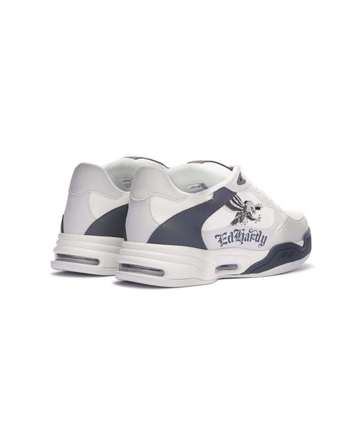Ed Hardy White Sneaker Soaring Eagle