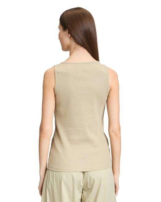 Cartoon Natural Basic-Top Mit Rundhalsausschnitt