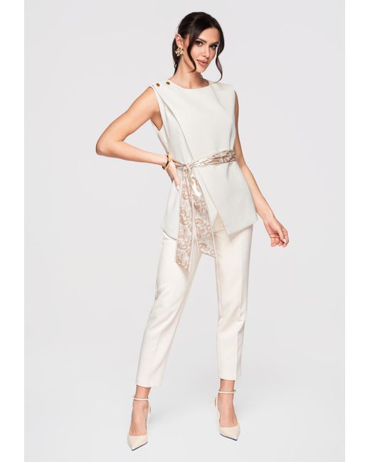 Ombre White Bluse