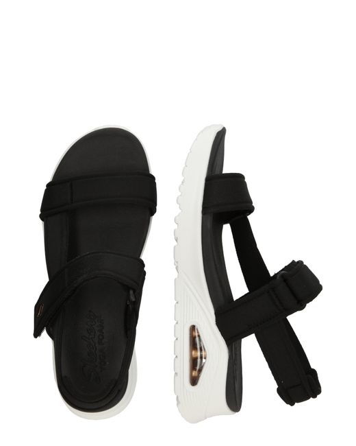 Skechers Black Sandale 'uno'