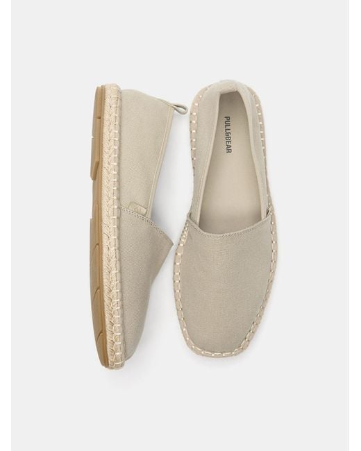 Pull&Bear Espadrilles in White für Herren