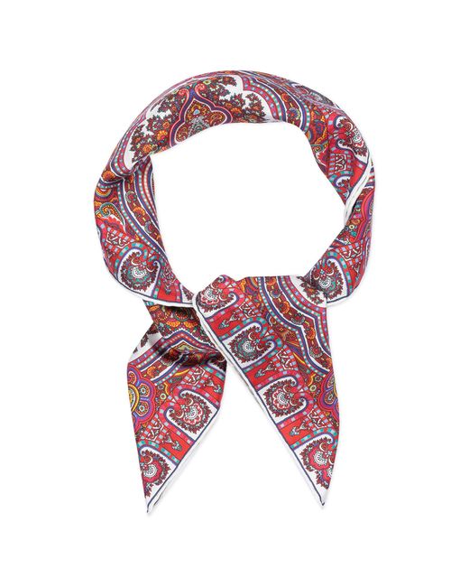 Roeckl Red Tuch Paisley Star