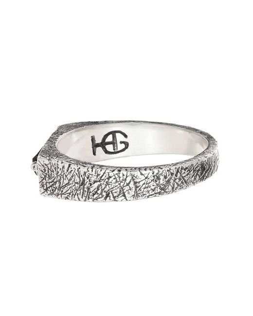 Haze & Glory Ring Onyx in White für Herren