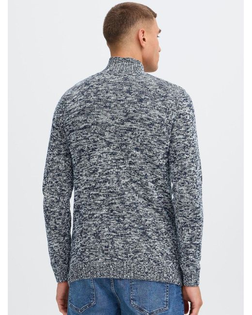 Solid Pullover Sdrichart in Blue für Herren