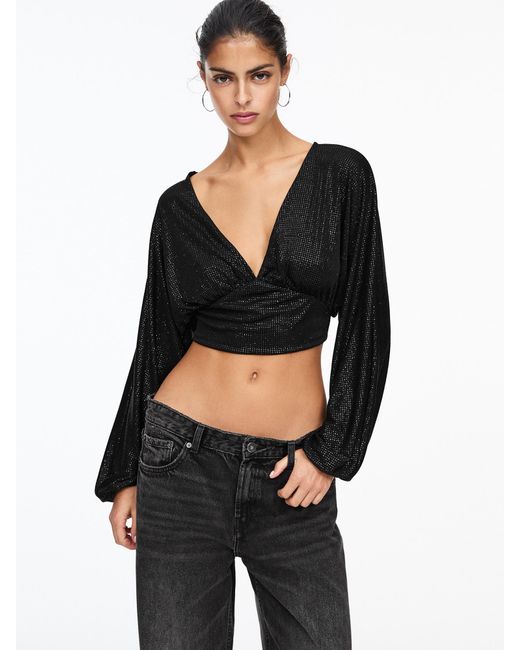 Pull&Bear Black Bluse