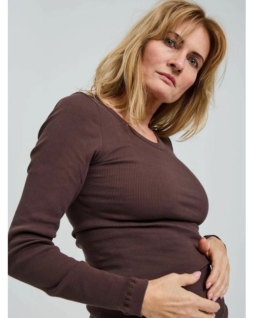 Seamless Basic Brown Shirt Allure