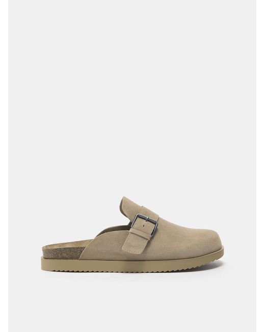 Pull&Bear Pantolette in White für Herren