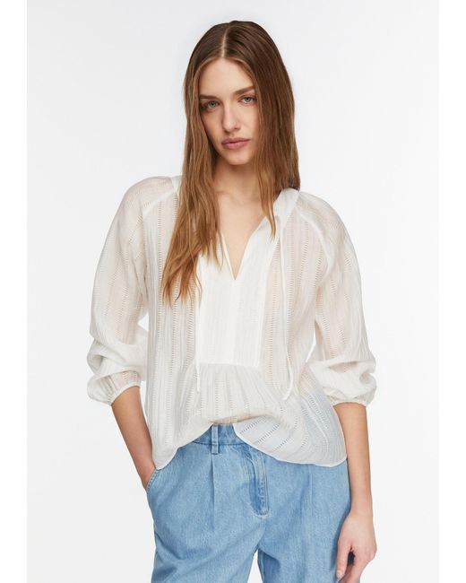 Comma, White Bluse