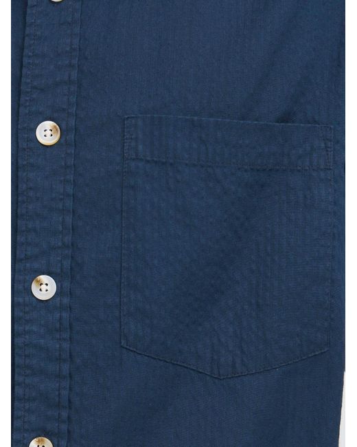 Solid Hemd Sdpalle in Blue für Herren