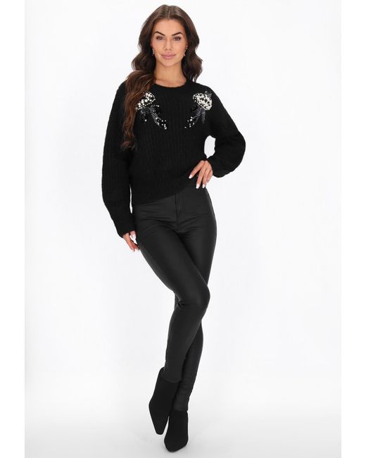 faina Black Pullover