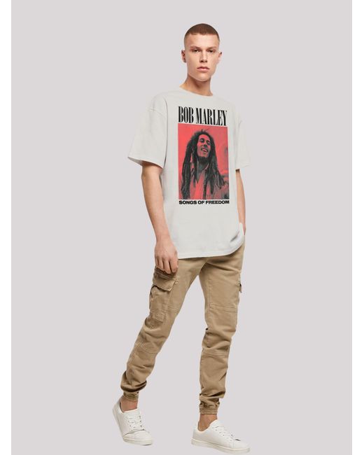 F4NT4STIC Shirt Bob Marley in White für Herren