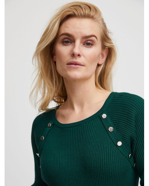 Pulz Green Pullover Sara