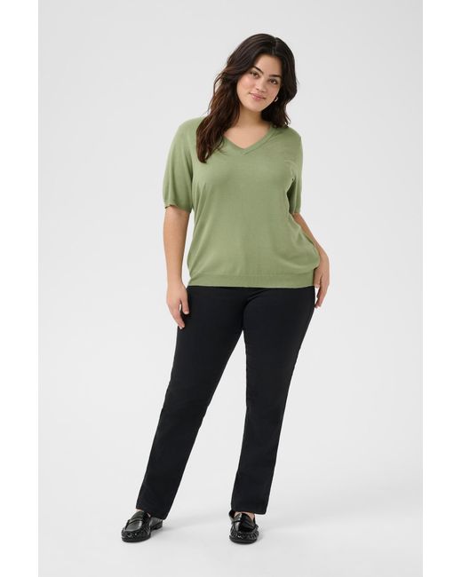 Kaffe Green Pullover Lizzy