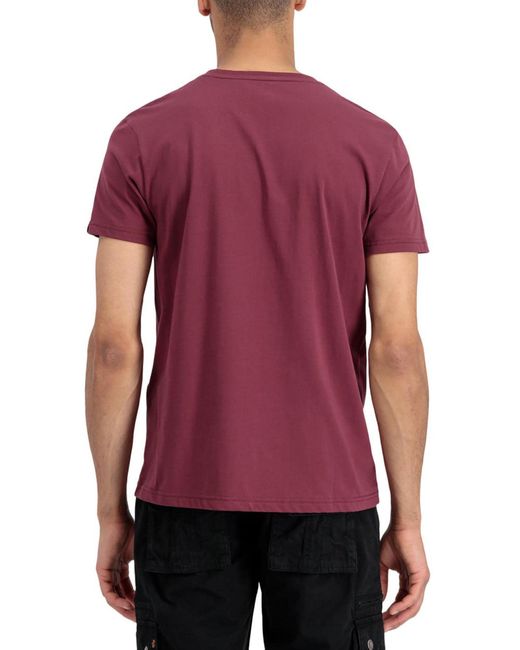 Alpha Industries Shirt Basic Logo in Red für Herren