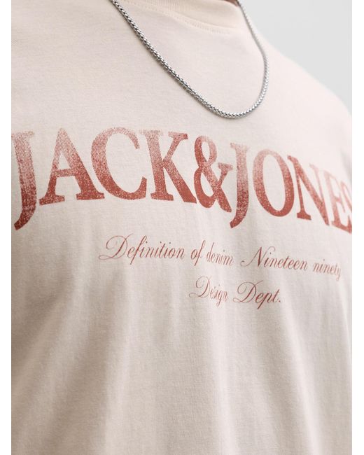 Jack & Jones T-Shirt Jjdevin Daytona in White für Herren