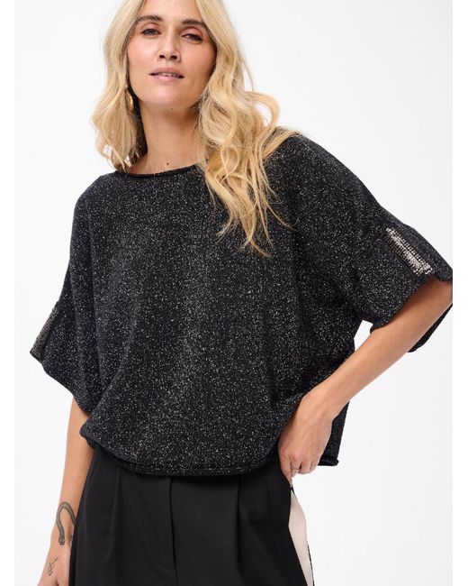 Blue Shadow Black Pullover