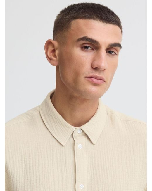 Solid Kurzarmhemd Sdiain in White für Herren