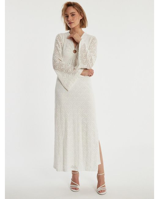 Ana Alcazar White Kleid 'Zalena'