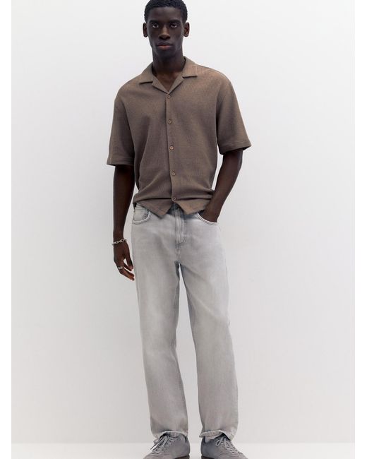Pull&Bear Hemd in Gray für Herren