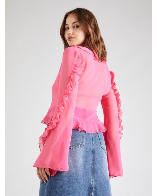 ABOUT YOU x Emili Sindlev Pink Bluse Doro