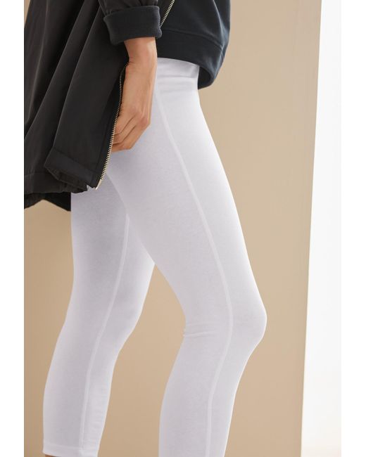 Cecil White Basic Leggings