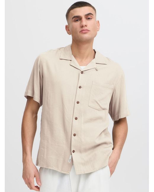 Solid Kurzarmhemd Sdpablo in Natural für Herren