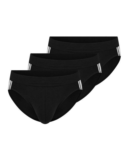 Schiesser Slip 95/5 Stretch in Black für Herren