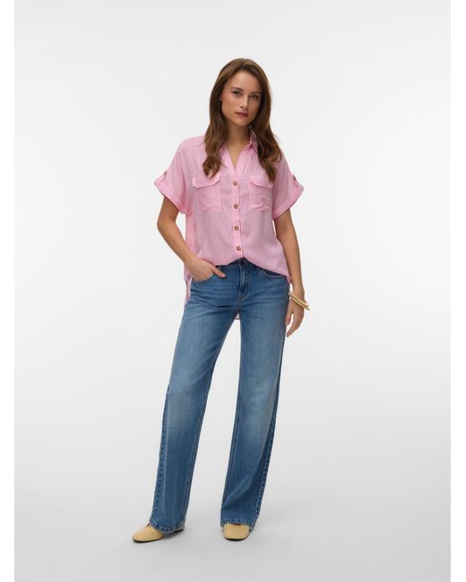 Vero Moda Pink Bluse Vmbumpy