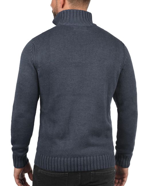 Solid Strickpullover Petro in Blue für Herren