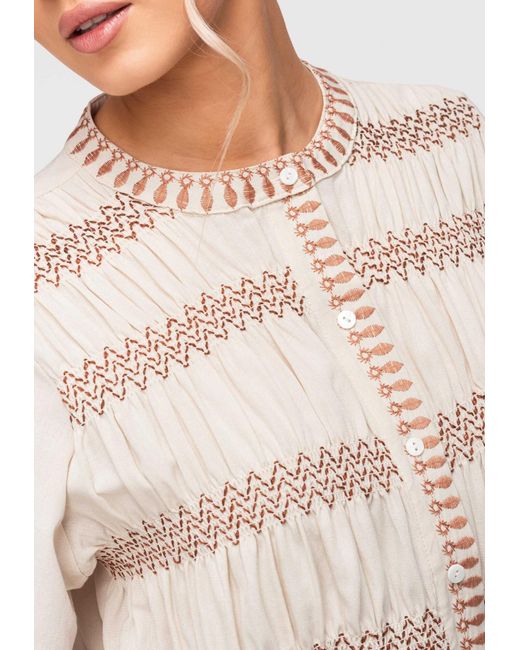 Ombre Natural Bluse