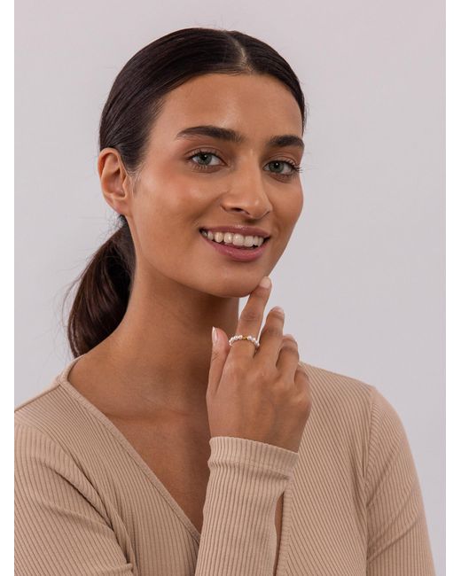 PURELEI White Ring Shiny Bloom