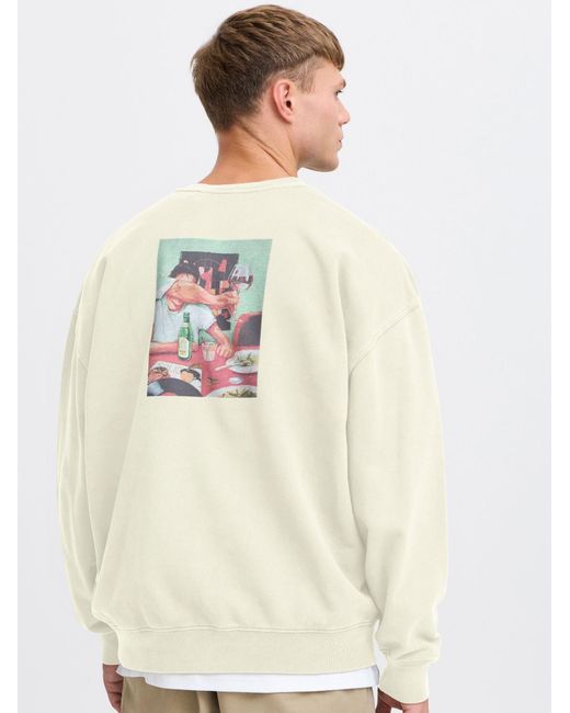 Solid Sweatshirt Sdnoor in Natural für Herren