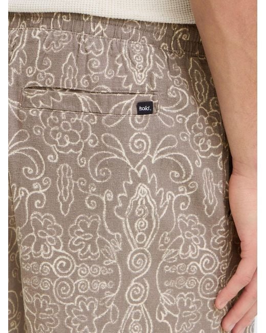 Solid Leinenhose Sdliam in Natural für Herren