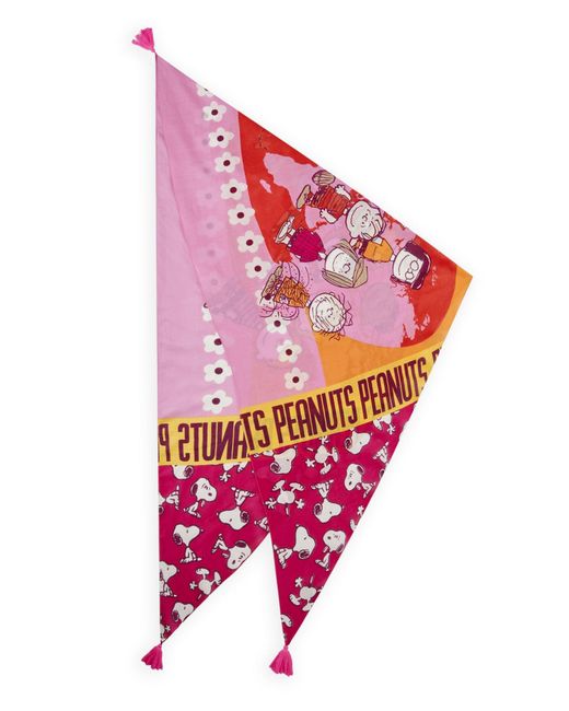 Codello Pink Dreieckstuch Mit Peanuts-Muster