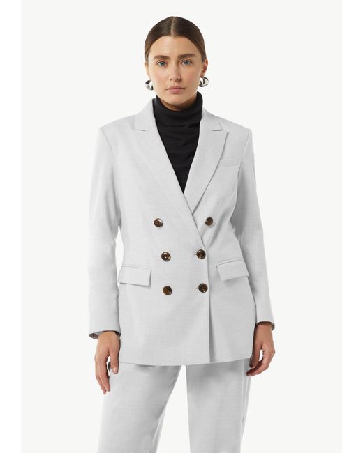 Comma, White Blazer