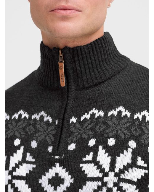 Solid Pullover Norwin in Black für Herren