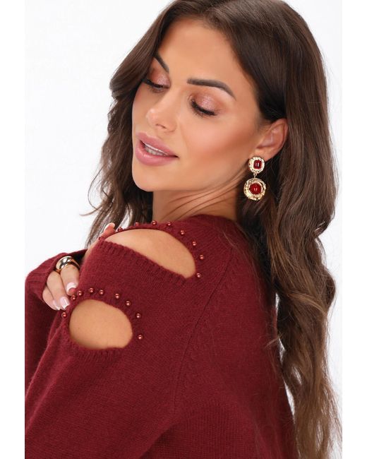 faina Red Pullover