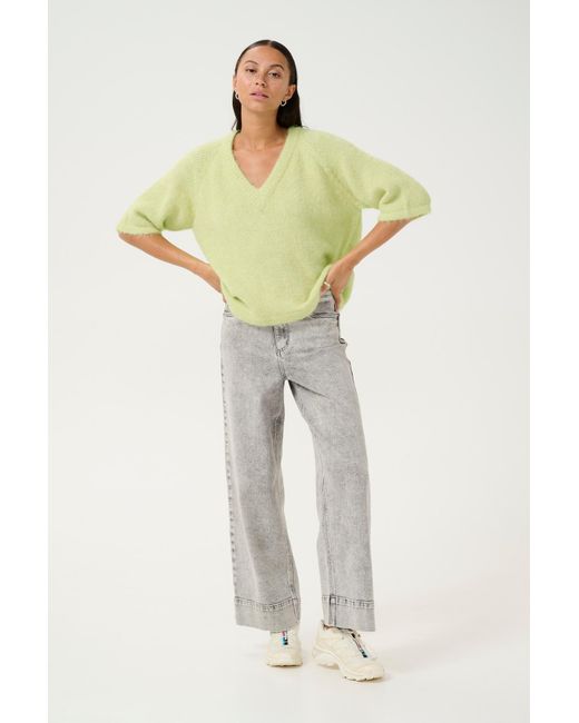 Kaffe Yellow Pullover Kaemilie