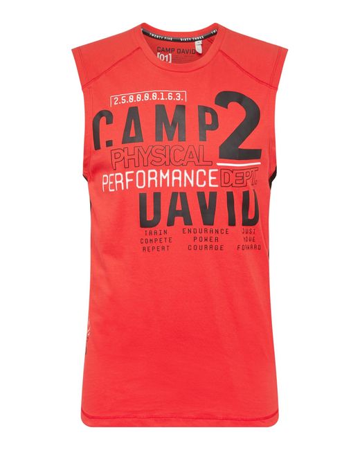 Camp David Tanktop in Rot für Herren | Lyst AT