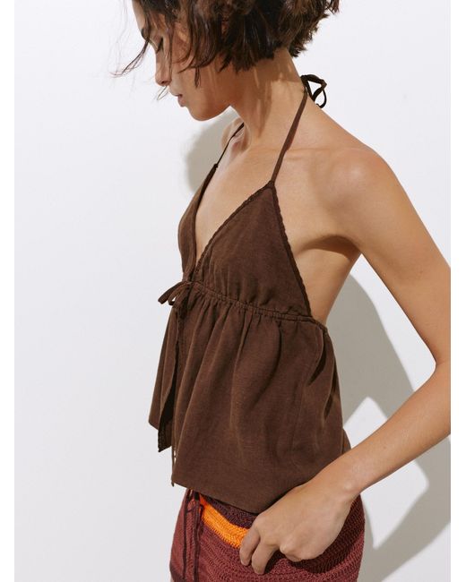 Pull&Bear Brown Top Pacific