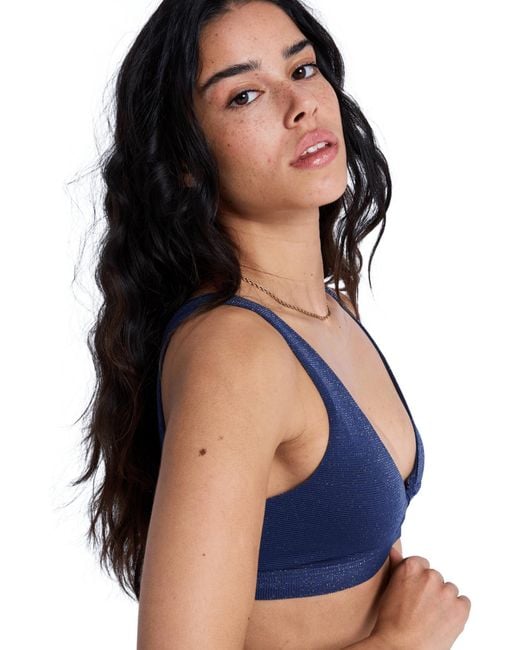Roxy Blue Bikinitop Shine