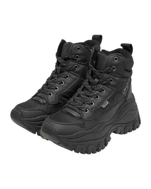 Buffalo Black Schnürstiefelette