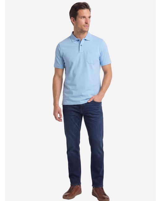 Redmond Shirt Basic in Blue für Herren