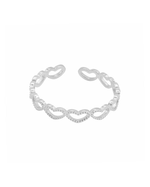 Heideman White Ring Piar