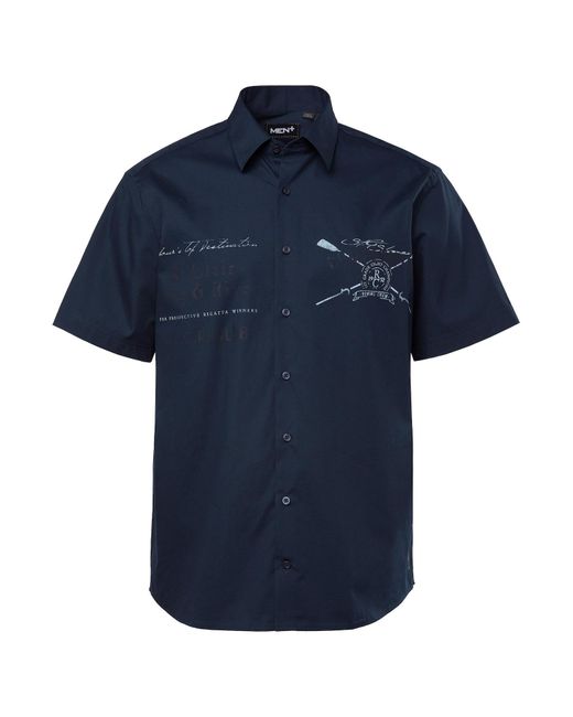 Men Plus Hemd in Blue für Herren