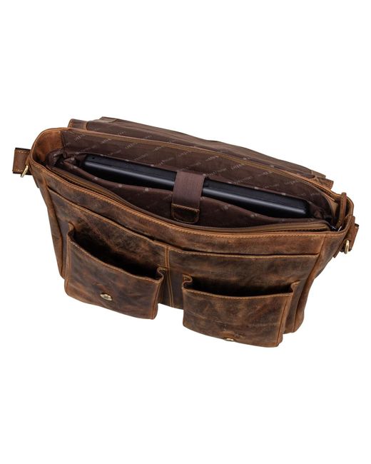 Greenburry Brown Messenger Vintage 1541 Revolver
