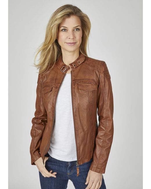 7eleven Brown Lederjacke Semila