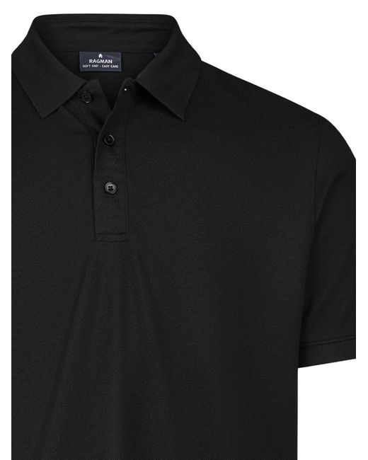 RAGMAN Shirt Basic in Black für Herren