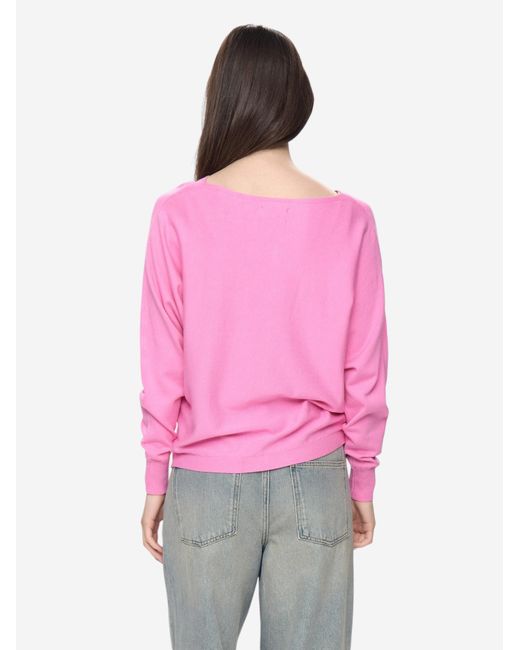 Numph Pink Langarmpullover Nudaya Pullover