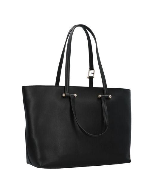Furla Black Shopper Duetto